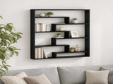 Wall Shelf Black Oak 103 x 17 x 102 cm Engineered Wood 8015017