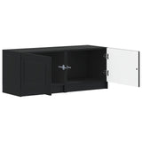 TV Cabinet Black Engineered Wood 897776