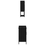 Bathroom Furniture Set with Storage 2 pcs Black 60 x 30 x 60 cm 3334324