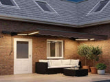 Manual Awning Frame with LEDs Taupe 4 x 2 m 3425801