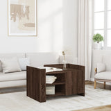 Coffee Table Brown oak 80x50x50 cm Engineered Wood 848359