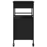 Kitchen Trolley Black 56x43x89.5 cm Engineered Wood 842391