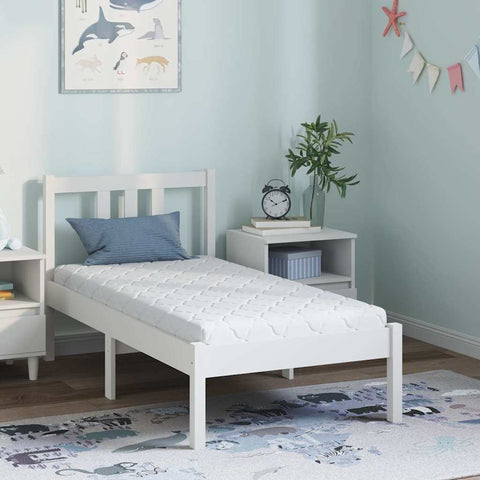 Mattress with Coconut Layer White 120 x 60 cm PU Foam 4106376