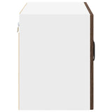 Wall Glass Cabinet LUCCA Brown Oak 60 x 31 x 40 cm 884979