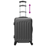 Suitcase with Lock 3 pcs Dark Grey 50 x 31 x 78 cm ABS Plastic 42006233