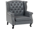 Wingback Accent Chair Tufted Chesterfield-style Armchair with Nail Head Trim for Living Room Bedroom T3398P423875