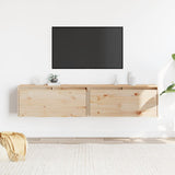 Wall Cabinets 2 pcs 80x30x35 cm Solid Wood Pine 813456