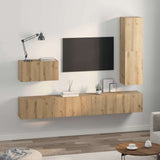 TV Cabinet Set 4 pcs Artisan Oak Engineered Wood 3393329
