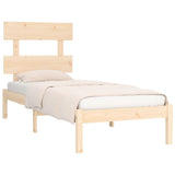 Bed Frame without Mattress 75x190 cm Small Single Solid Wood 3104633