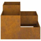 Garden Planter Rusty 80 x 80 x 60 cm Weathering steel 865861