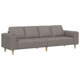 Living Room Couch Taupe 250 x 77 x 76 cm Polyester 3335086