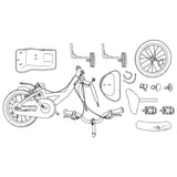Kids Bike 12 Inches for 2-4 Years Old Light Pink 42009607