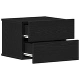 Bedside Cabinet 2 pcs Black Oak 40 x 30 x 30 cm Engineered Wood 862460