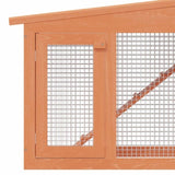 Large Rabbit Hutch Small Animal House Pet Cage with Roofs Wood 170163