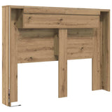 Headboard Cabinet with Shelf Artisan oak Engineered wood 879629