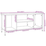 TV Cabinet Sonoma Oak 102x35x45 cm Engineered Wood 826286