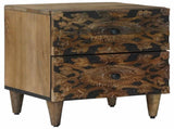 Bedside Cabinet Brown 40 x 33.5 x 46 cm Solid Mango Wood 4018330
