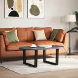 Coffee Table Legs V-Shape 2 pcs Black 70x cm Steel 4012636