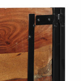 Headboard 120 cm Solid Wood Reclaimed and Iron 4017547