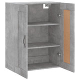 Wall Mounted Cabinet Concrete Grey 69.5x34x90 cm Engineered Wood 830376