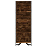 Bookcase Smoked Oak 50x31x137.5 cm Engineered Wood 848611
