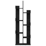 Bookcase Black Oak 48 x 25.5 x 140 cm Engineered Wood 862681