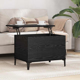Coffee Table Black Oak 60 x 44.5 x 45 cm Engineered Wood 881173