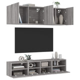 5 Piece TV Wall Units Grey Sonoma Engineered Wood 3216516