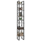 6-Tier Book Cabinet White 40x30x210 cm Engineered Wood 806497