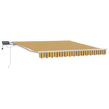 Retractable Awning Multicolour 350 x 250 cm Fabric and Steel 3330304