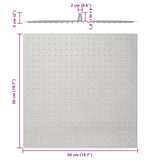 Rain Shower Head Stainless Steel 304 50x50 cm Square 4103916