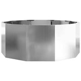 Planter Silver 90 x 90 x 35 cm Galvanised Steel 883736