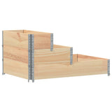 3-Tier Raised Bed 120x80 cm Solid Wood Pine 4010309