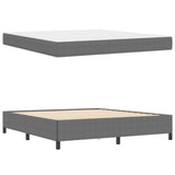 Bed Frame with Mattress Light Grey 180 x 200 cm Fabric 3399135