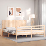 Bed Frame without Mattress Super King Size Solid Wood 3194781
