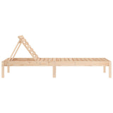 Sun Lounger 199.5x60x74 cm Solid Wood Pine 825065