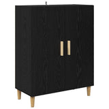 Sideboard Black Oak 70 x 34 x 90 cm Engineered Wood 880627