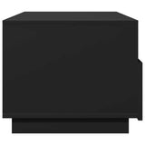 Coffee Table with LED Lights Black 90x49x40 cm 839834