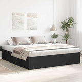 Bed Frame without Mattress Black 200x200 cm 3203888