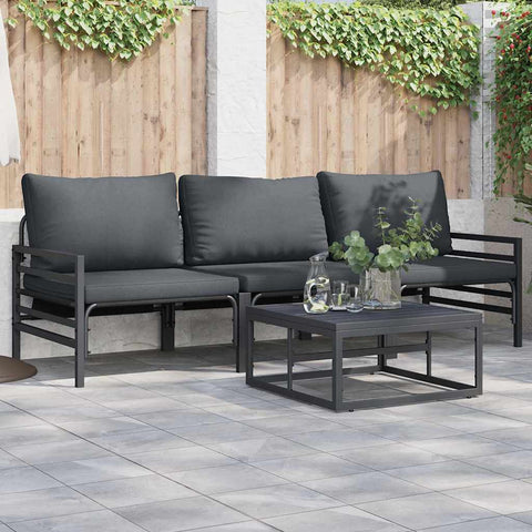 Garden Sofa Set Anthracite Steel 3378963