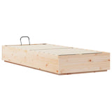 Ottoman Bed Frame Natural 90 x 190 cm Solid Pine Wood 3418726