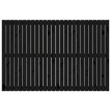 Wall Headboard Black 166x3x110 cm Solid Wood Pine 824962