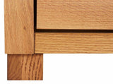 Cabinet with Drawer with Storage Brown Solid Oak Wood 4106559