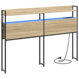 Headboard with Shelf Sonoma oak 120 cm Engineered wood 859686