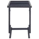 Dining Set Black Poly rattan, powder-coated steel, glass Standard 3072443