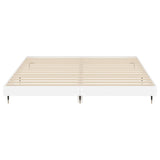 Bed Frame without Mattress High Gloss White 140x200 cm 832143