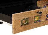 Coffee Table Natural 80 x 54 x 40 cm Solid Mango Wood 4018273
