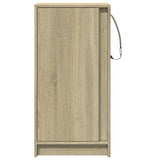 Sideboard with LED Sonoma Oak 42.5x34x85 cm Engineered Wood 852140
