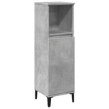 3 Piece Bathroom Furniture Set Concrete Grey Engineered Wood 3324946