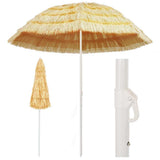 Beach Parasol Natural 240 cm Hawaii Style 44548